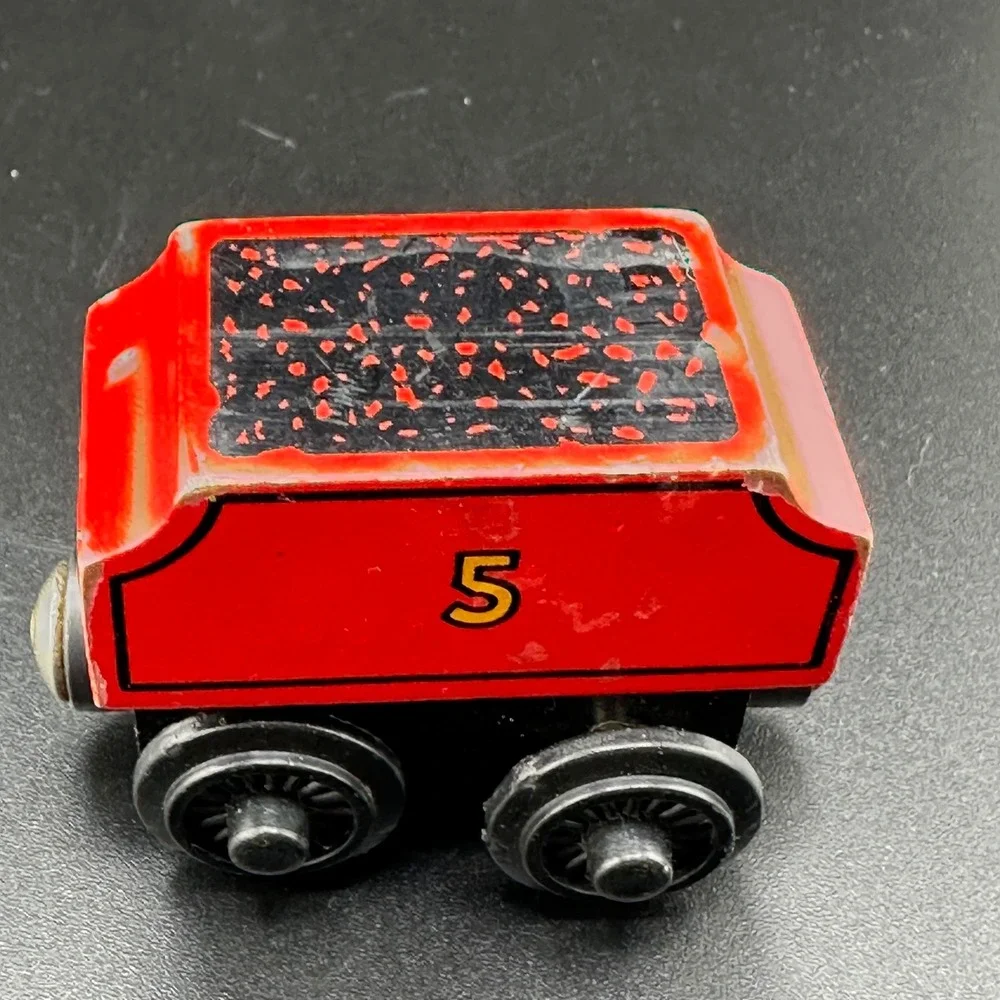 Vtg 1996 RARE YEAR Thomas‎ Wooden Railway James #5 Tender Train Britt Allcroft